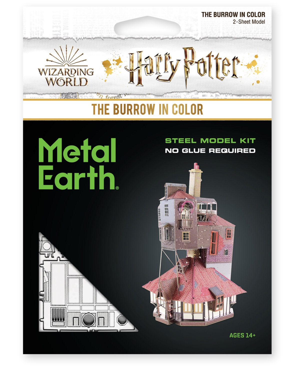 Shop University Games Fascinations Metal Earth 3d Metal Model Kit Harry Potter The Burrow In Color In No Color