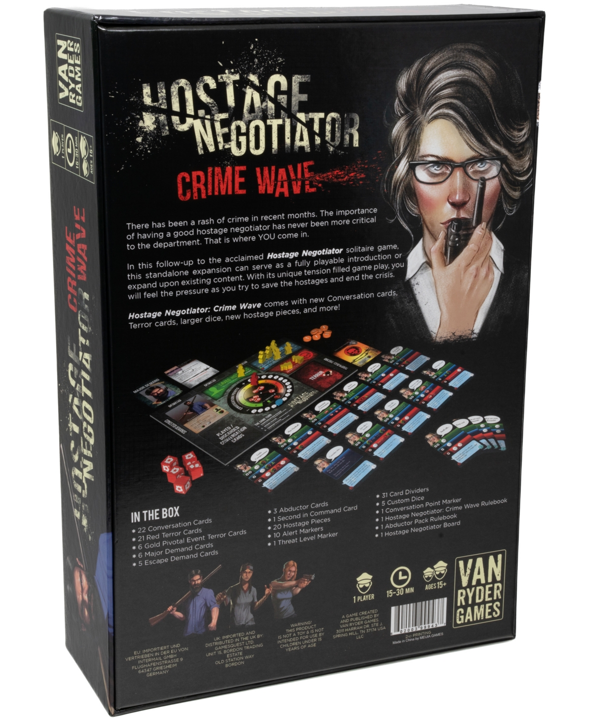 Shop University Games Van Ryder Games Hostage Negotiator Strategy Game Crime Wave In No Color