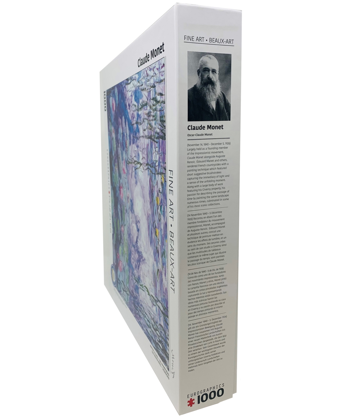 University Games Incorporated Claude Monet Water Lilies Jigsaw Puzzle, 1000 Pieces In No Color