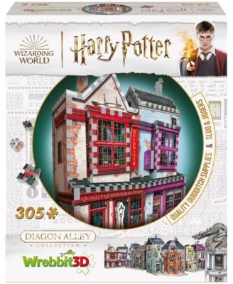 Wrebbit Harry Potter Diagon Alley Collection 4 3D Puzzles, 1175 Pieces
