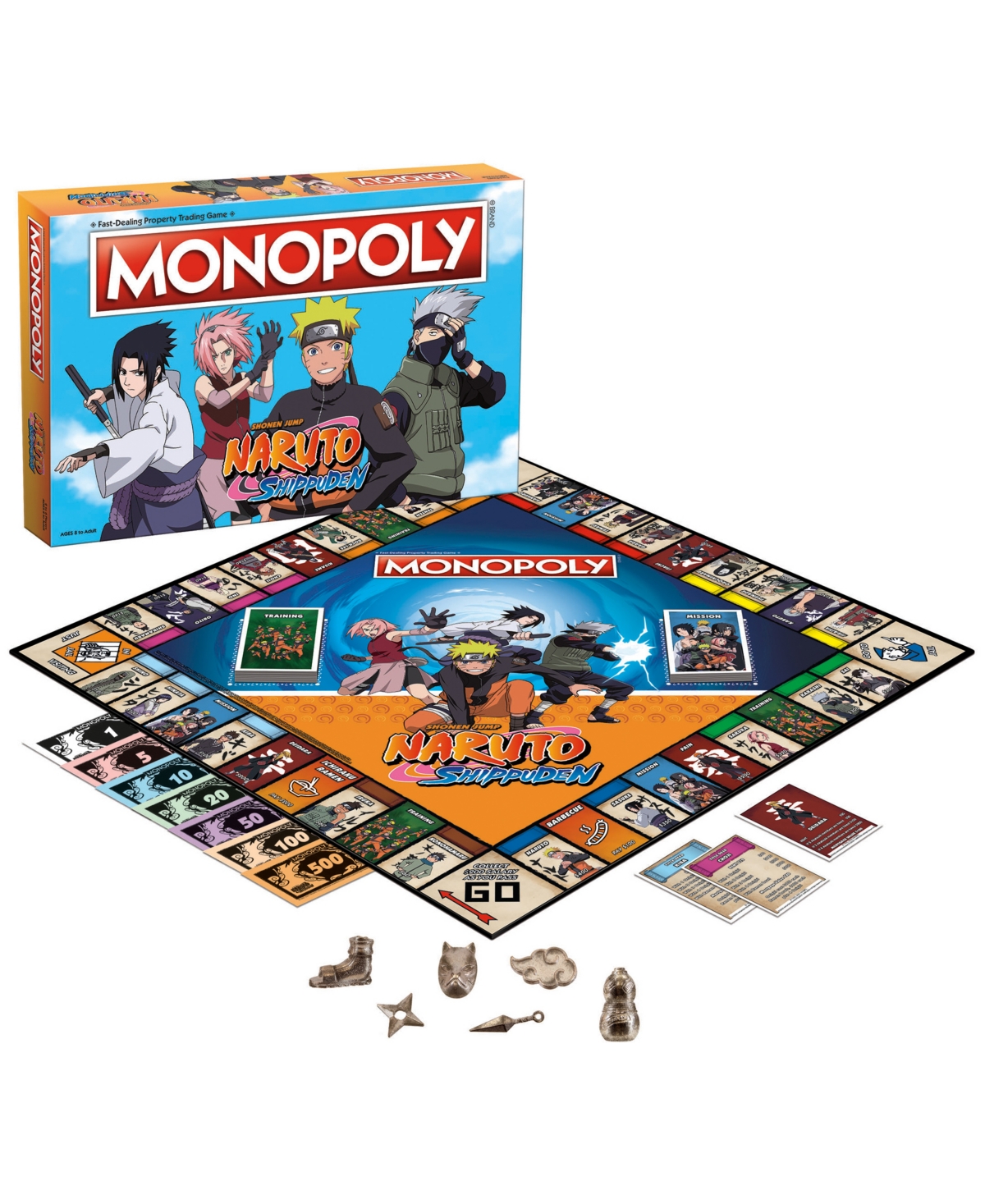Shop University Games Usaopoly Monopoly Game Naruto Edition In No Color
