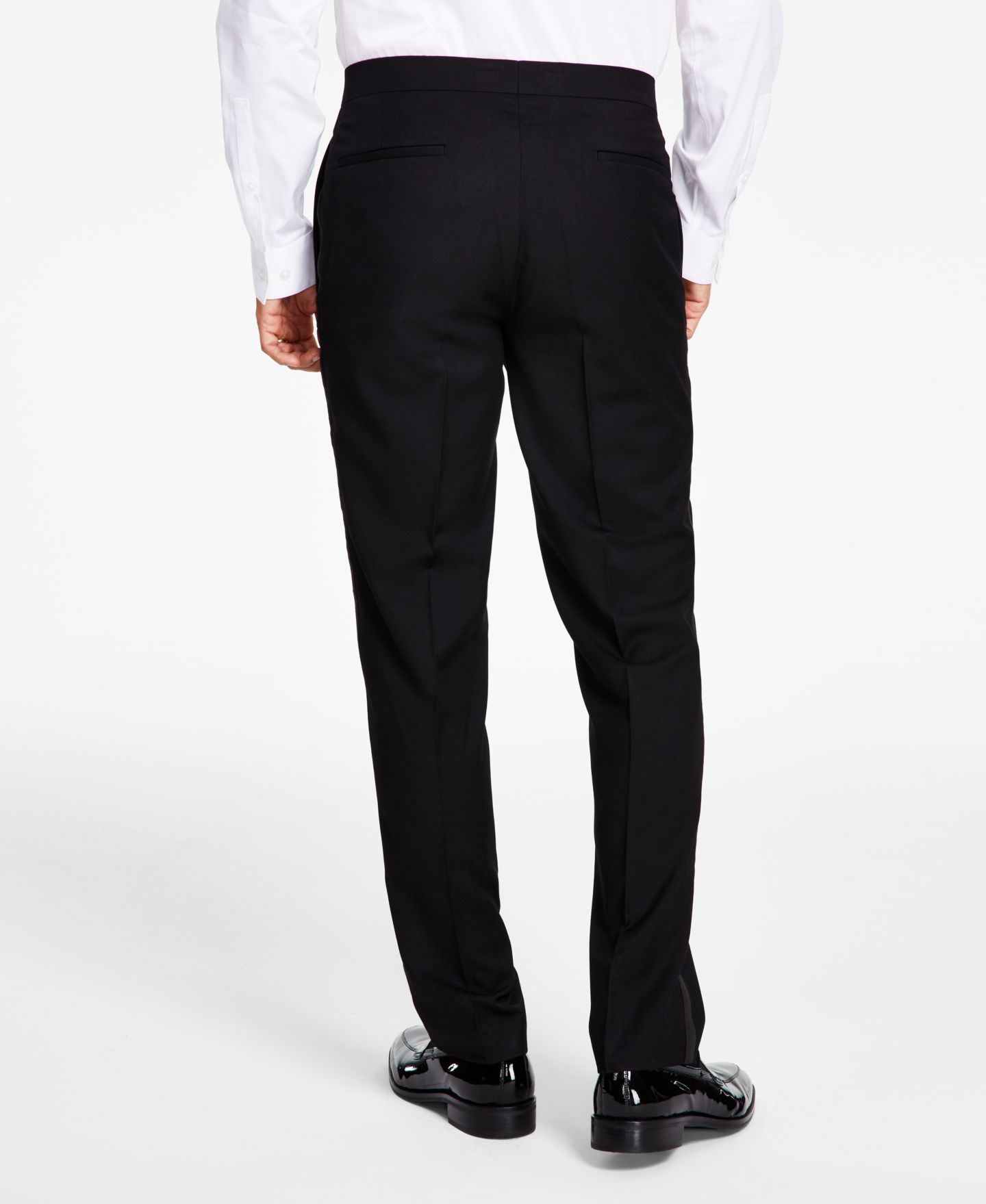 Мужские брюки Alfani Slim-Fit Stretch Black Tuxedo, цвет: Чёрный — фото 7