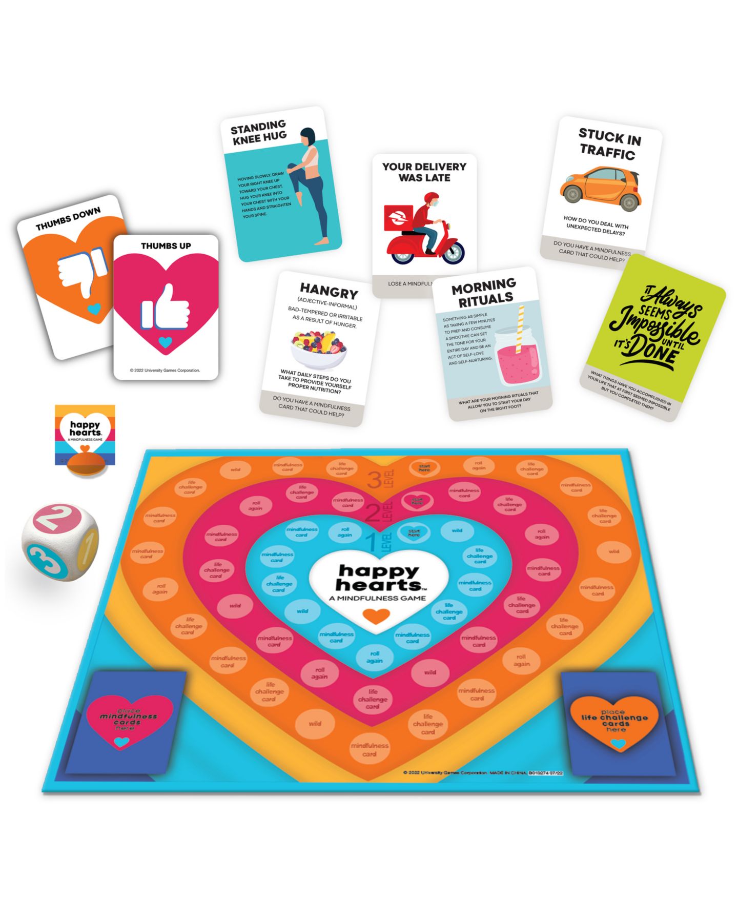 Детская настольная игра University Games Happy Hearts Board Game, Ages 12+ — фото 4