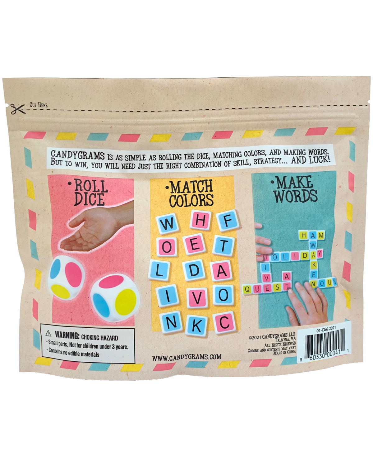 University Games Candygrams Crossword Game In No Color