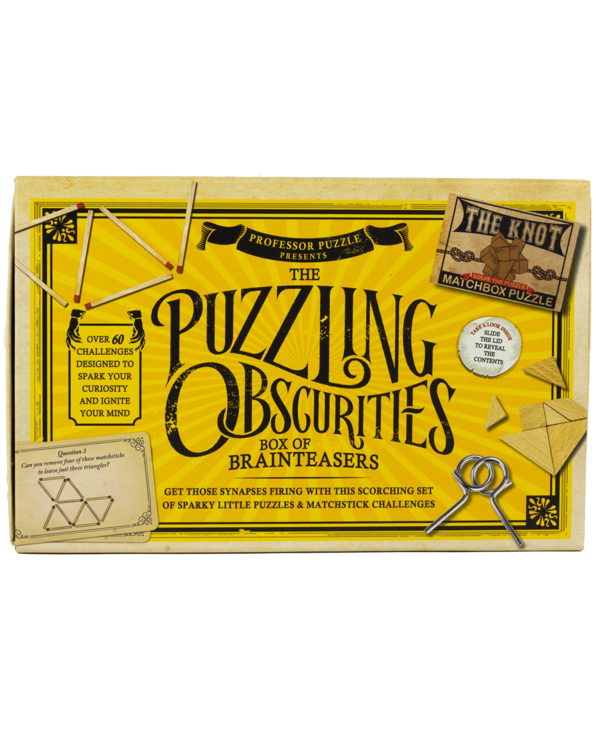 University Games Professor Puzzle The Puzzling Obscurities Box Of Brainteasers In No Color