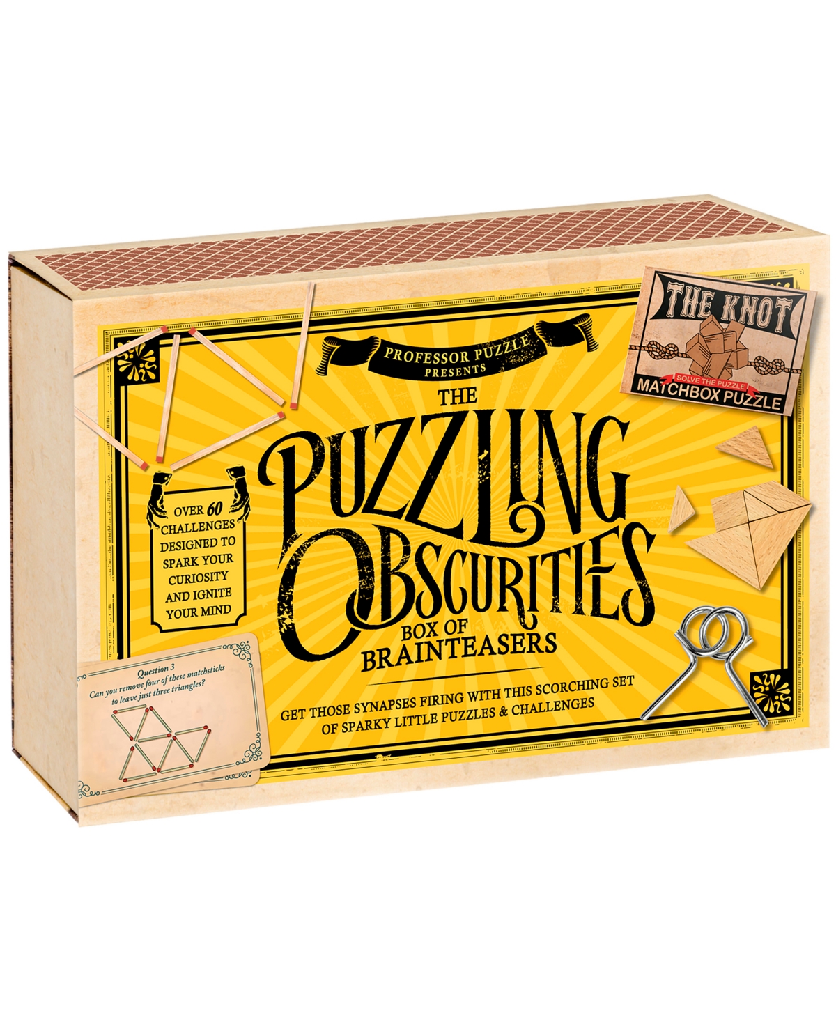 University Games Kids' Professor Puzzle The Puzzling Obscurities Box Of Brainteasers In No Color