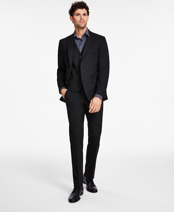 Men's Slim-Fit Stretch Solid Suit Separates, Created for Macy's