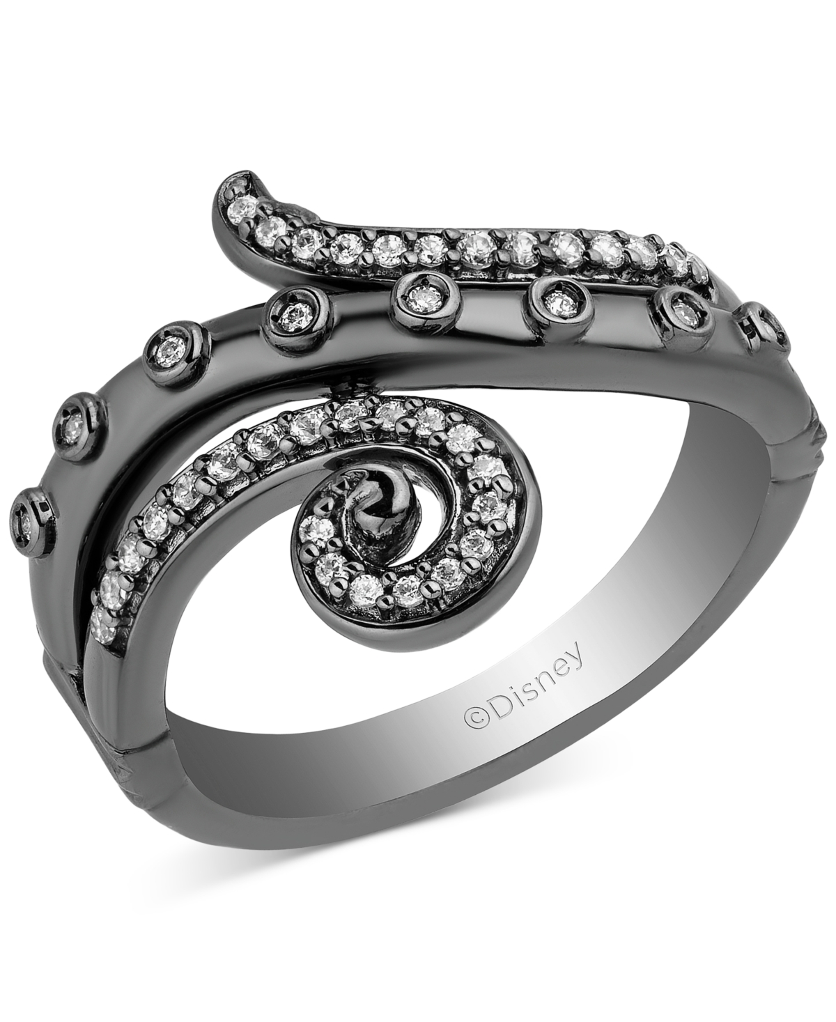 Diamond Ursula Ring (1/10 ct. t.w.) in Black Rhodium-Plated Sterling Silver - Black Rhodium-Plated Sterling Silver