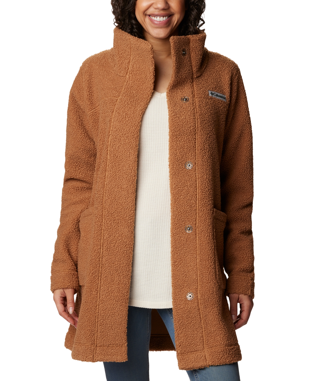 Columbia Panorama Fleece Jacket In Brown