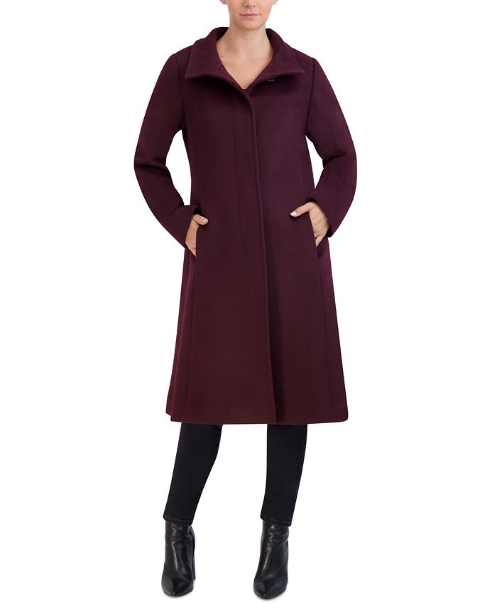 Women's Stand Collar  Wool Blend Coat