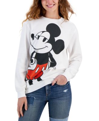 Disney - Juniors' Mickey Mouse Crewneck Sweatshirt