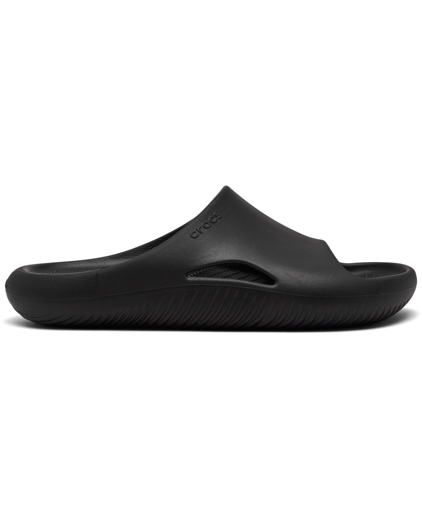 Мужские сандалии Crocs Mellow Recovery Slide, цвет: Чёрный — фото 2