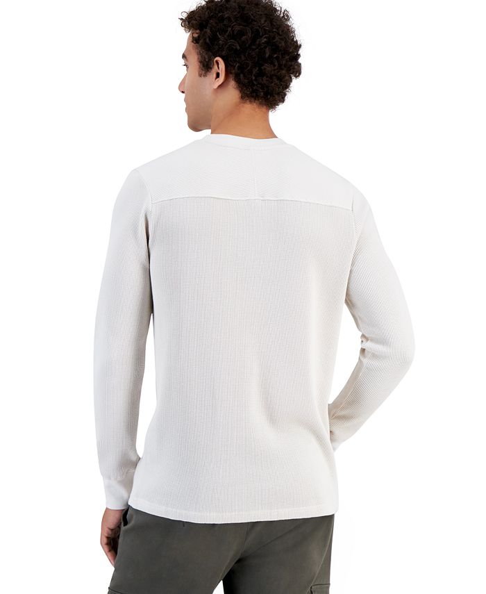 And Now This Men's Waffle-Knit Long-Sleeve T-Shirt, Created for Macy's ...