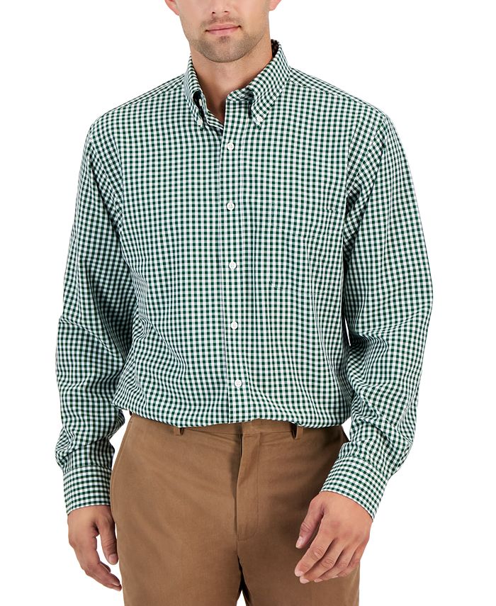 Men's Regular Fit Traveler Dress Shirt, Created for Macy's