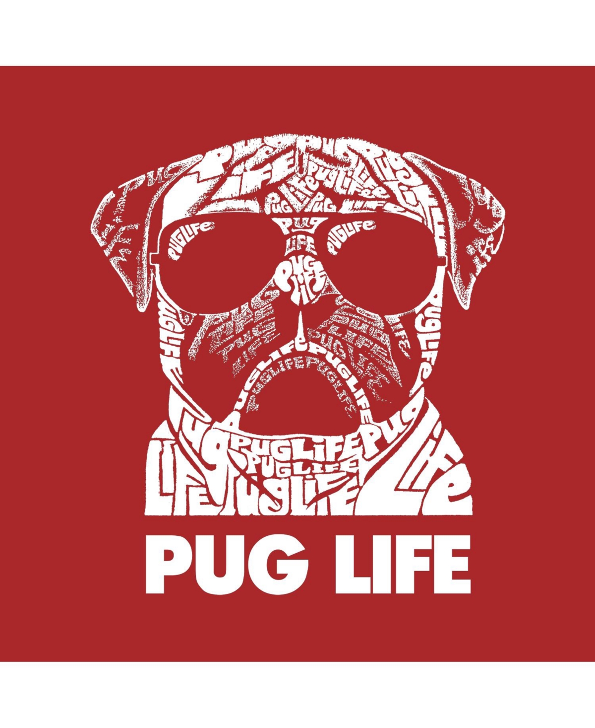 Big Boy's Word Art T-shirt - Pug Life