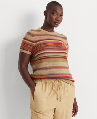 Lauren Ralph Lauren Plus Size Short-Sleeve Sweater