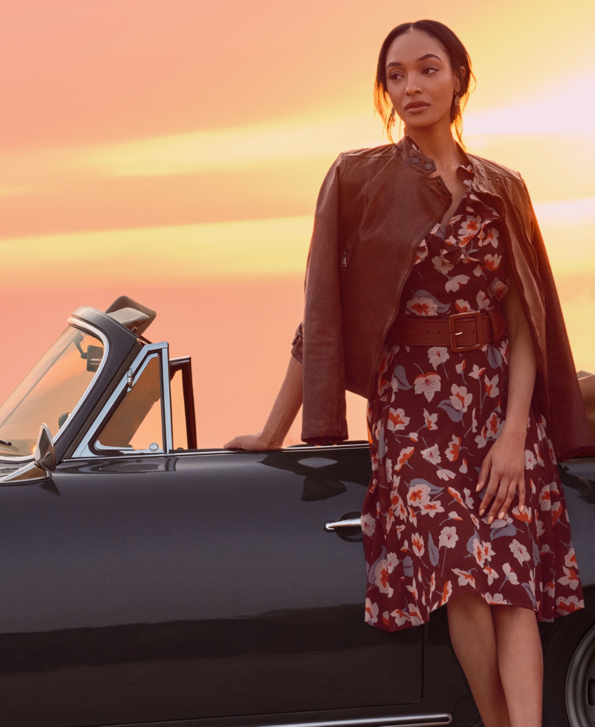 Lauren Ralph Lauren Tumbled-Leather Jacket