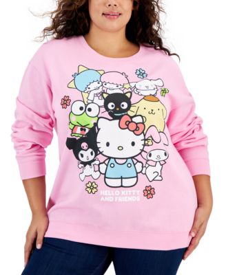 Love Tribe - Trendy Plus Size Hello Kitty Crewneck Sweatshirt