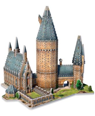Wrebbit Harry Potter Collection Hogwarts Castle 2 3D Puzzles Great Hall and Astronomy Tower, 1725 Pieces