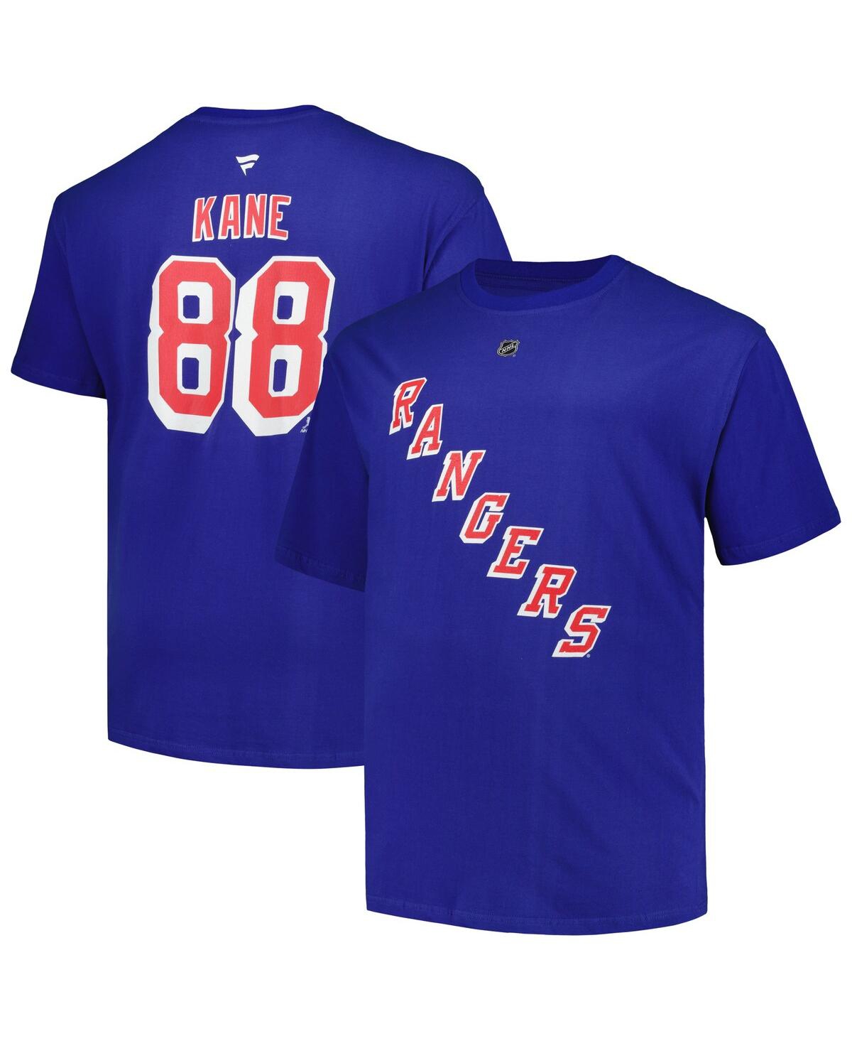 Men's Fanatics Patrick KaneNew York Rangers Big and Tall Name and Number T-shirt - Blue