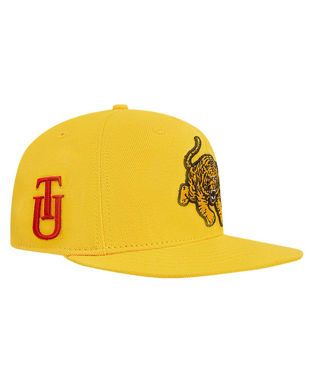 Shop Pro Standard Men's  Gold Tuskegee Golden Tigers Evergreen Mascot Snapback Hat