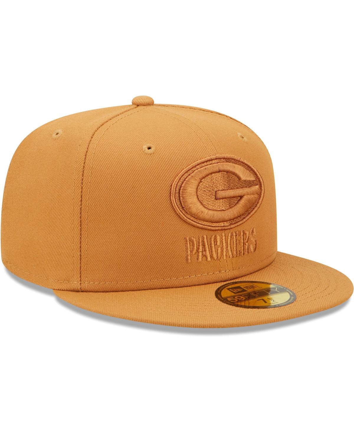 Shop New Era Men's  Brown Green Bay Packers Team Color Pack 59fifty Fitted Hat