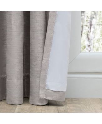 Grasscloth 2/Way Pinch Pleated w/Back Tabs Pair Curtain 100"W x 96"L