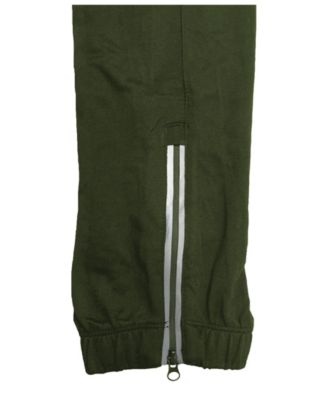 Men's Moisture Wicking Performance Joggers with Reflective Trim Ankle Zippers