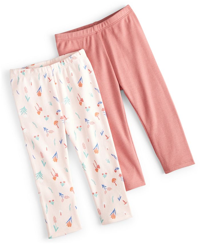 First Impressions Baby Girls Leggings, Pack of 2, Created for Macy's