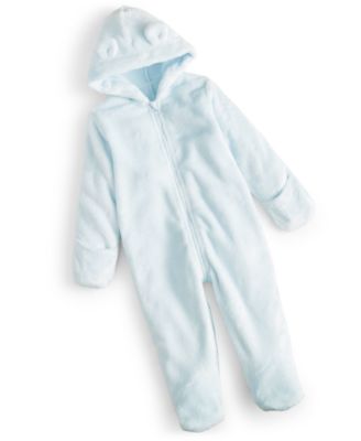 First Impressions - Baby Boys Faux-Fur Footed Bunting