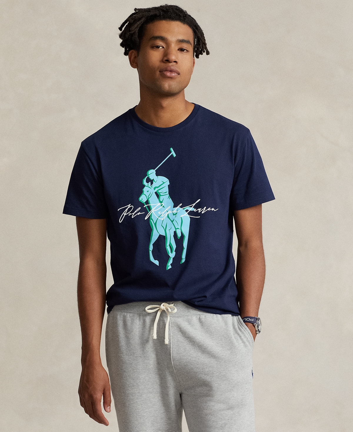 Polo Ralph Lauren Men's Cotton Classic-fit Big Pony Jersey T-shirt