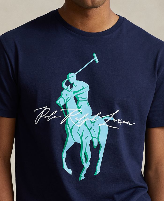 Polo Ralph Lauren Men's Classic Fit Polo Pony Jersey T-Shirt White Size XX-Large