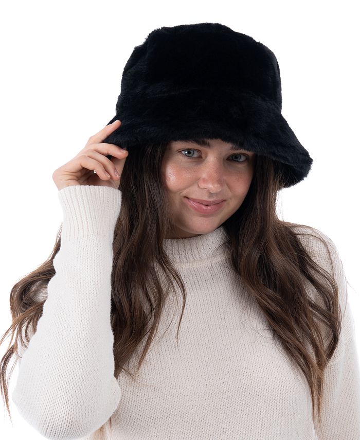 I.N.C. International Concepts Women's FauxFur Bucket Hat, Created for