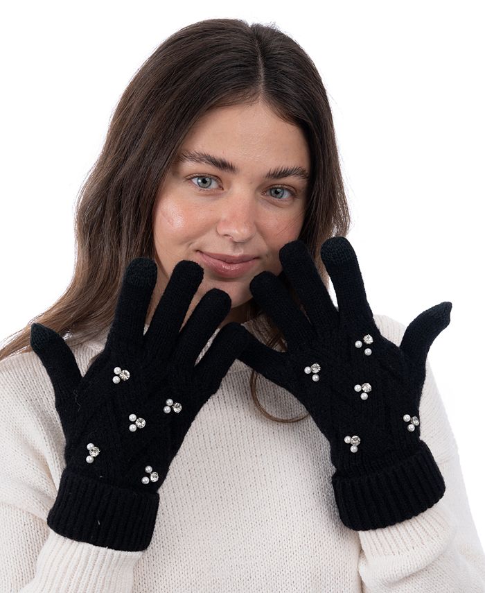 I.N.C. International Concepts Women's Embellished Gloves, Created for