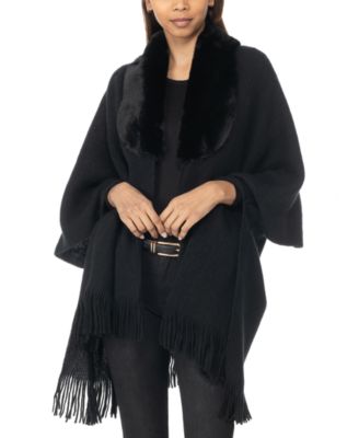 Cashmere poncho macys best sale