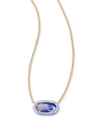 Kendra Scott - 14k Gold-Plated Color-Framed Stone 19" Adjustable Pendant Necklace