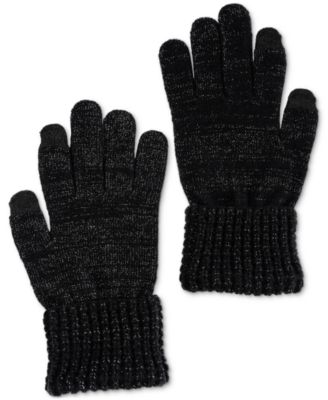 Style & Co - Women's Waffle-Knit Shimmer Gloves