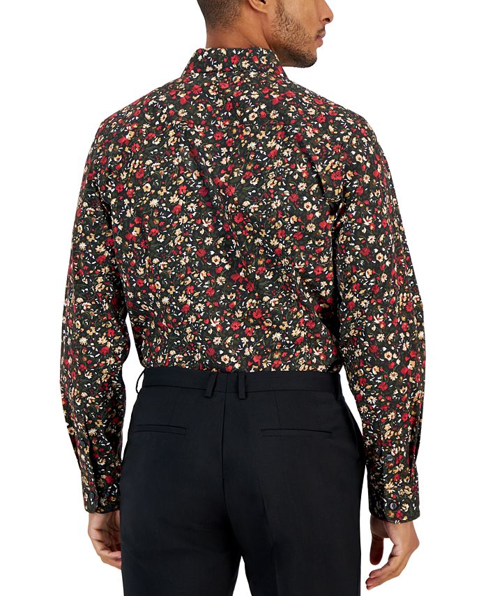 Bar III Men's SlimFit Floral Dress Shirt, Created for Macy's Macy's