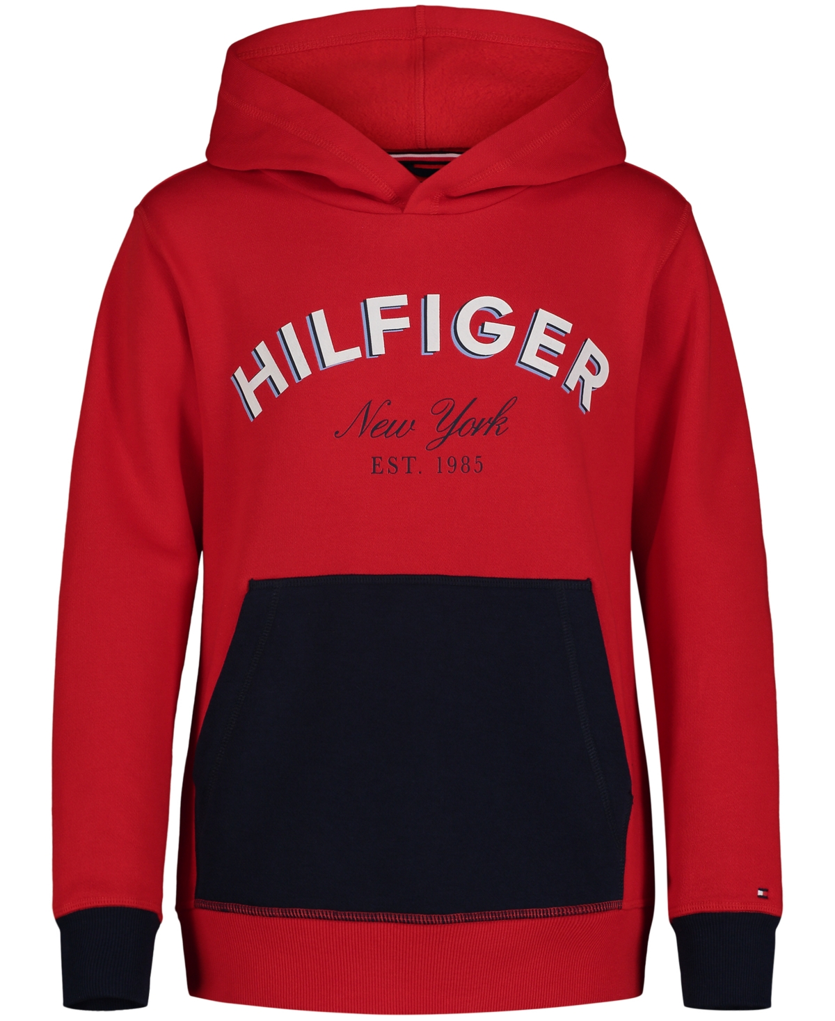 Tommy Hilfiger Big Boys Triple Hilfiger Pullover Hoodie In Tommy Red