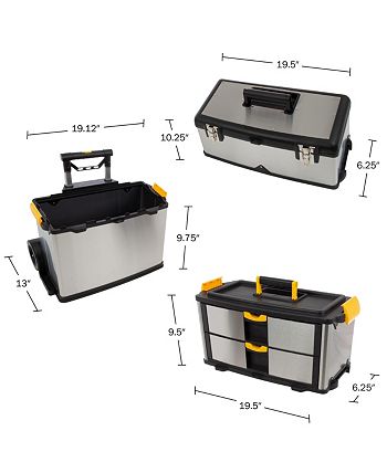 Stalwart Portable Tool Box - Drawer Organizer with Wheels