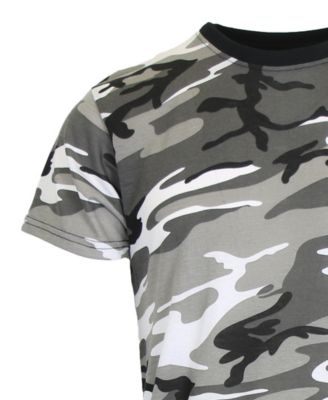 Men's Camo Printed Short Sleeve Crew Neck T-shirt