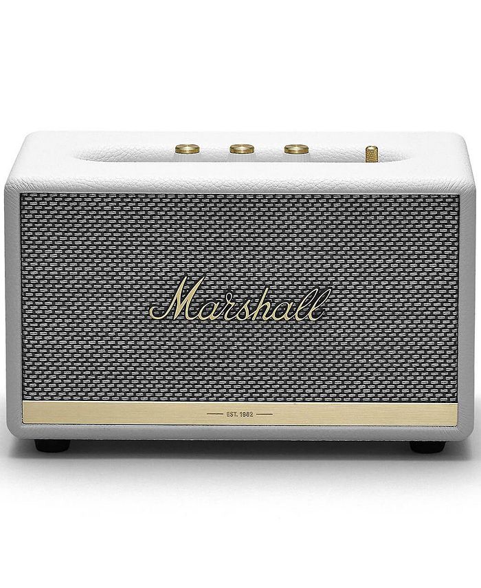 Marshall Acton II Bluetooth Speaker - White - Macy's