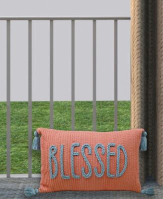 Linden Street Handwoven Braid Couching Decorative Pillow, 14" x 24"