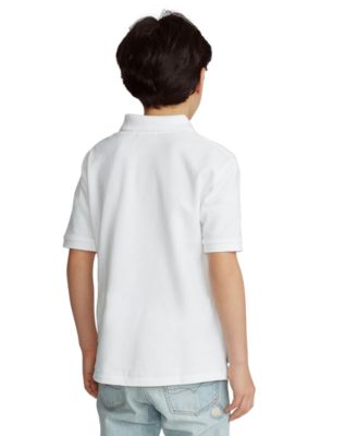 8-20 Boys' Cotton Mesh Logo Polo Shirt