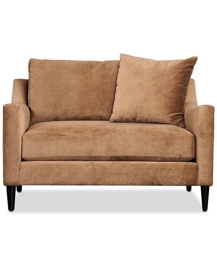 Furniture Iliza 50" Fabric Cuddle Chair, Created for Macy's Macy's