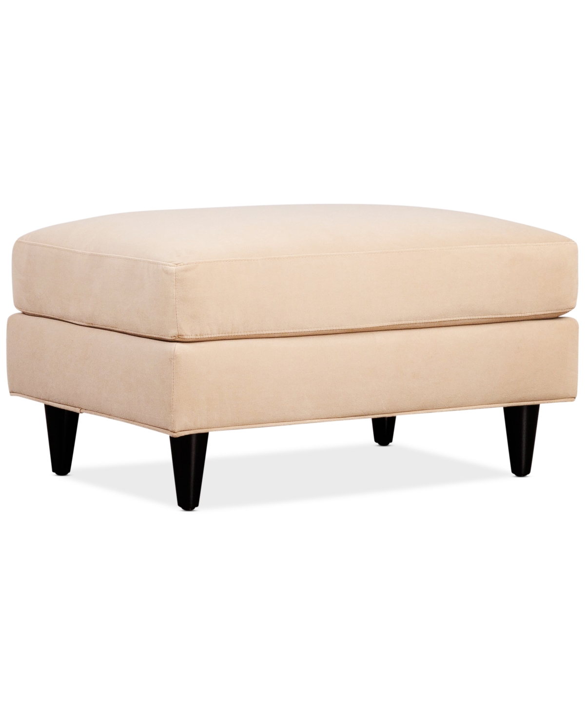 Furniture Jerett 36" Fabric Ottoman, Created For Macy's In Toast