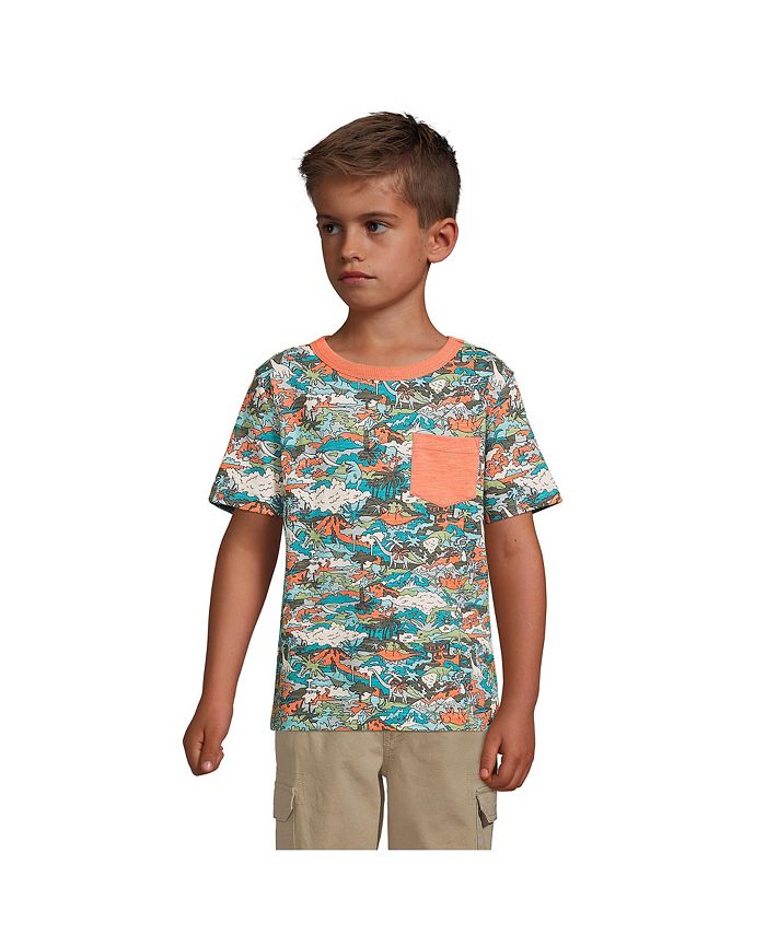 Lands' End Boys Pattern Slub Tee Macy's