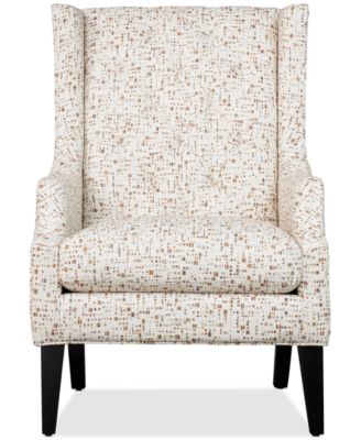 Landow Fabric Wing Chair, Created for Macy's