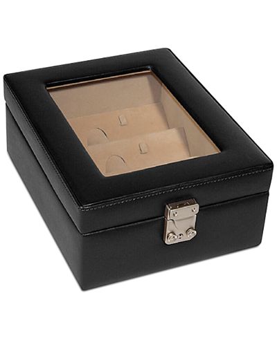 Royce Leather Executive Four-Slot Eyeglass Storage Display Case