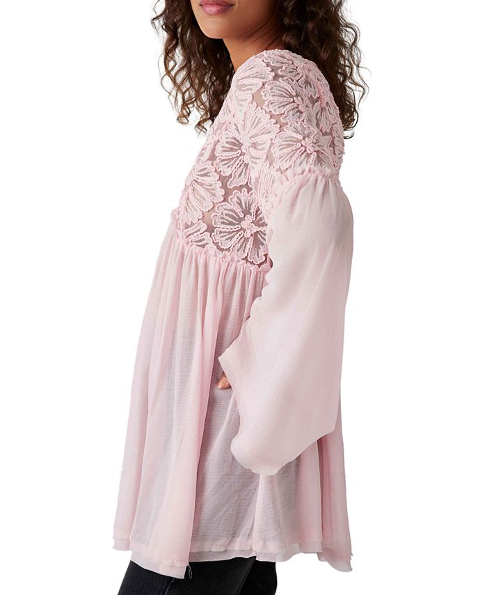 Free People Women's Magdalene Crochet Babydoll Tunic Macy's
